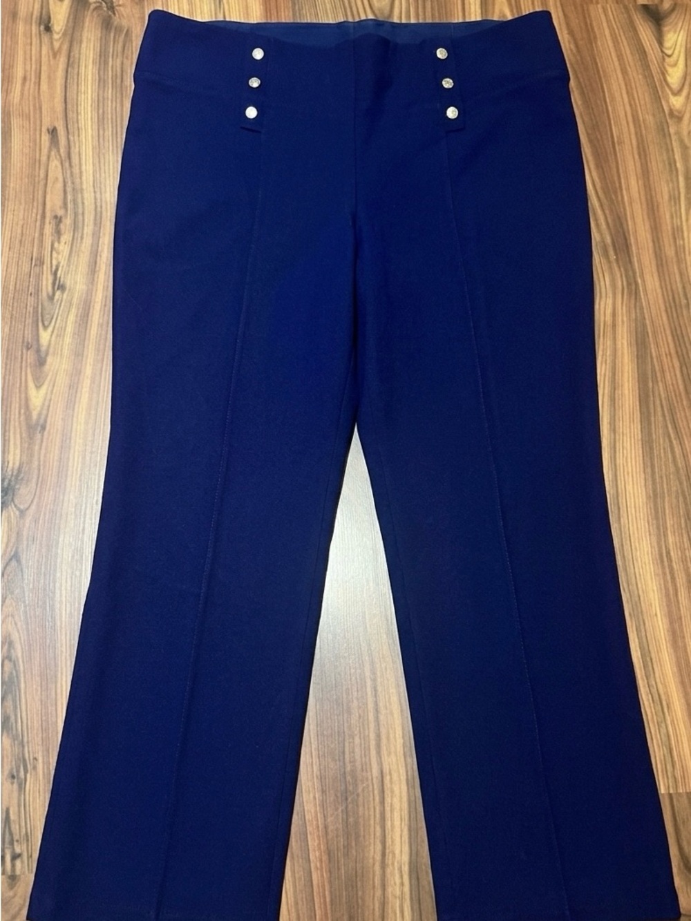 Peter Nygard Deep Navy Straight-Leg Trousers